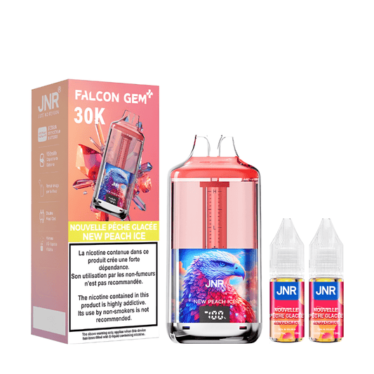 Puff 30K Falcom Gem+ 20mg - JNR - New Peach Ice - BYCLOPE