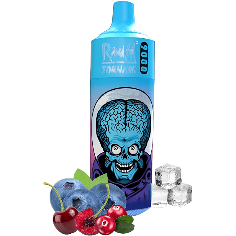 Puff 9000 Blueberry Cherry Cranberry - RandM Tornado - BYCLOPE