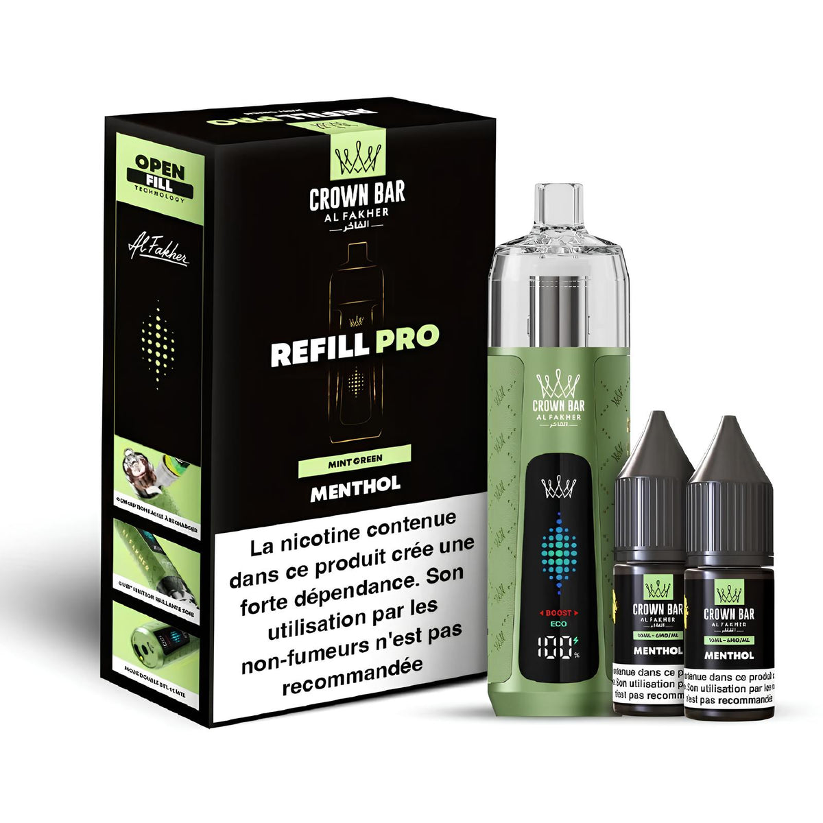 Crown Bar by Al Fakher Kit Refill Pro - Menthol
