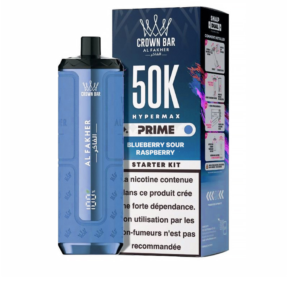 Puff Hypermax Prime 50K Blueberry Sour Raspberry - Al Fakher