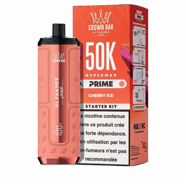 Puff Hypermax Prime 50K Cherry Ice - Al Fakher - BYCLOPE