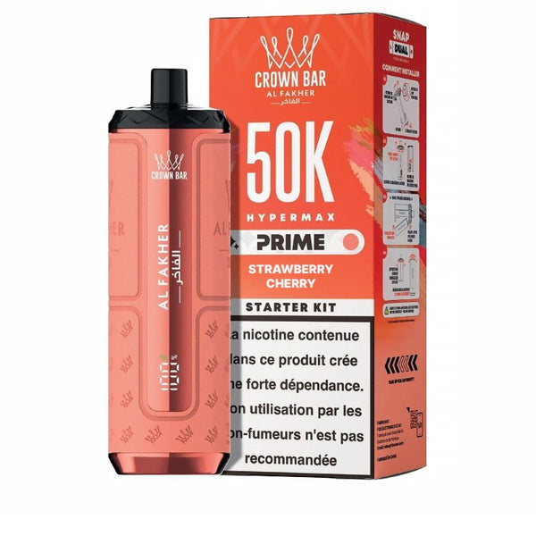 Puff Hypermax Prime 50K Strawberry Cherry - Al Fakher - BYCLOPE