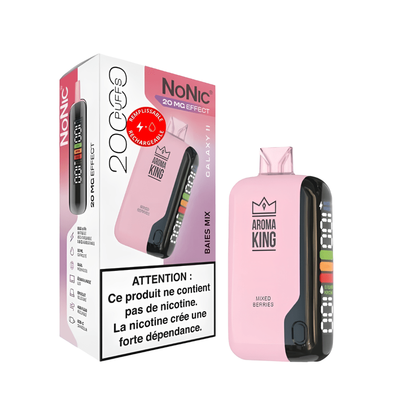 Puff NoNic Galaxy II 20000 Baies Mix - Aroma King - BYCLOPE