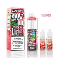 Puff rechargeable Shisha MTL/RDL 40K+ 850mAh 20ml + 2ml 6mg - Razzbar - BYCLOPE