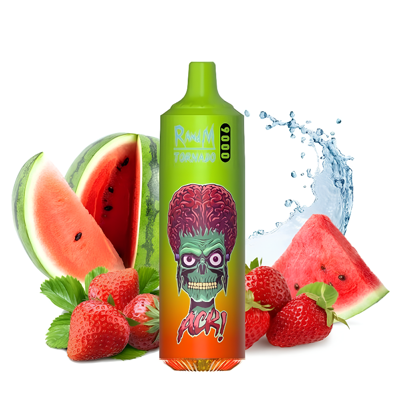 Puffs 9000 RandM Tornado 2% - Strawberry Watermelon - BYCLOPE