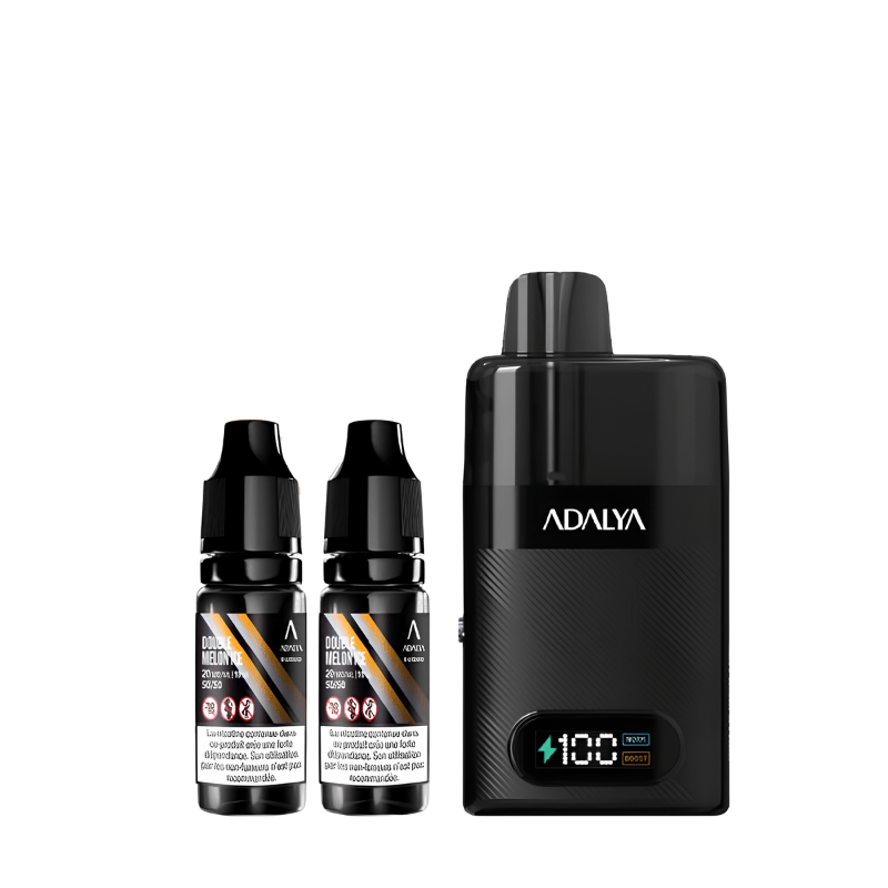 Starter Kit Levo 30K 1000mAh 10ml/2% - Adalya - Saveur : Double Melon Ice - BYCLOPE