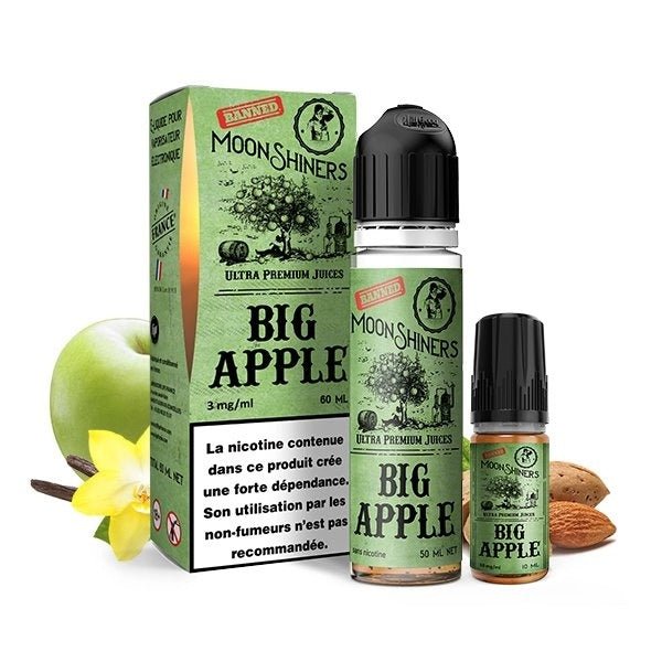 E - Liquide Big Apple 60ml MoonShiners - Le French Liquide E - liquideBig - BYCLOPE
