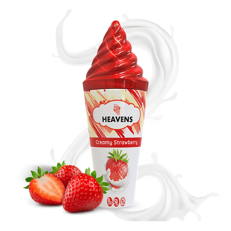 E-Liquide Creamy Strawberry 50ml - Heavens by Vape Maker - BYCLOPE