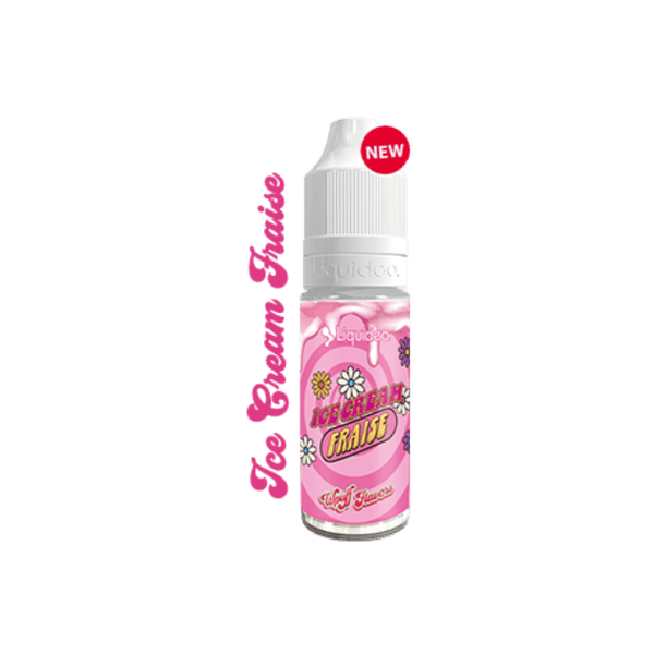 E-liquide Ice Cream Fraise 10ml Liquideo