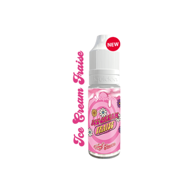 E-Liquide Ice Cream Fraise 10ml - Wpuff - Liquideo - BYCLOPE