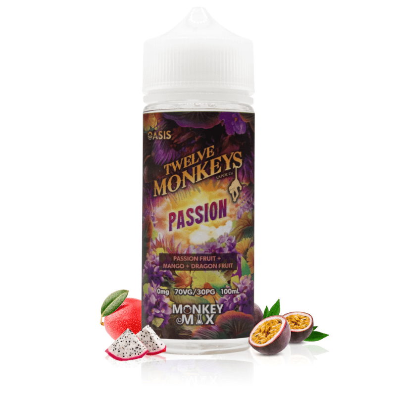 E-Liquide Passion 100ml - Twelve Monkeys - BYCLOPE