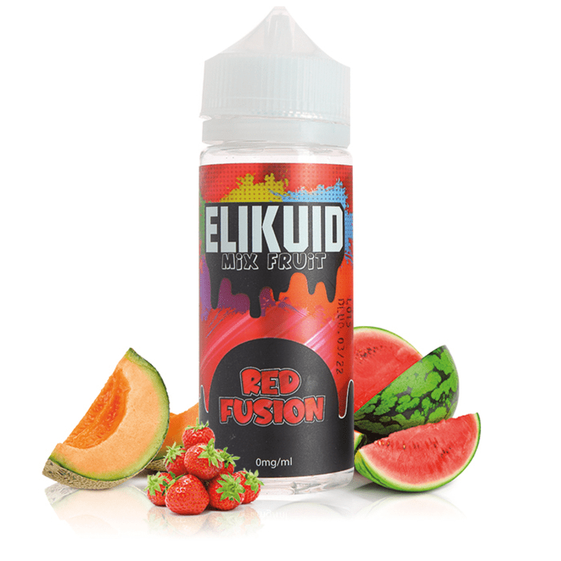 E-liquide Red Fusion - Pasteque Fraise Gold Fusion 100ml Elikuid - O'Jlab - BYCLOPE