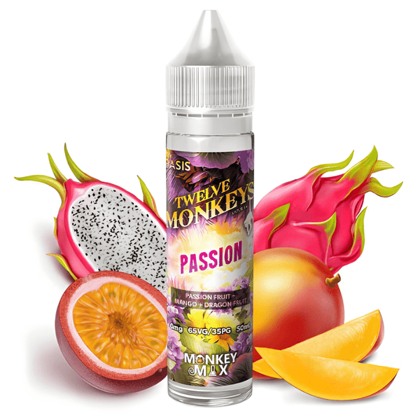 E-Liquide Twelve Monkeys 50ml - Passion - BYCLOPE