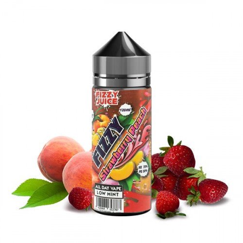 Strawberry Peach 100ml Fizzy Juice - Mohawk & Co - BYCLOPE
